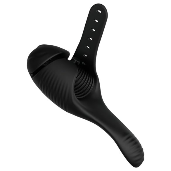 Lonely J-Bobbie - vibrator gland electric, 2 motoare, negru