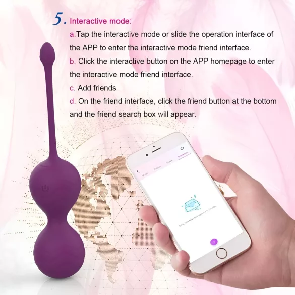 Lonely Winni - ou vibrator inteligent - control app - roz