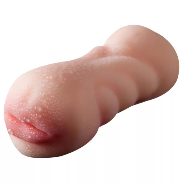 Lonely 2în1 - vagin artificial și gură artificială masturbator (natural)