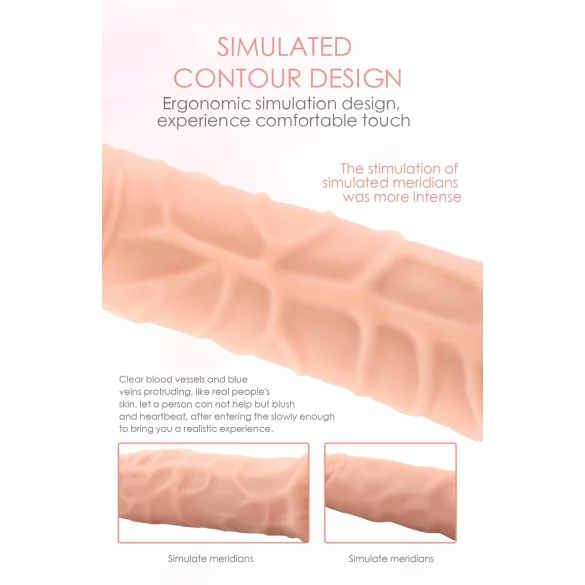 Lonely Max - vibrator realist - 17 cm - culoare naturală