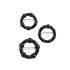Lonely Stay Hard - set de inele peniene - negru (3 piese)