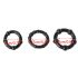 Lonely Stay Hard - set de inele peniene - negru (3 piese)