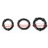 Lonely Stay Hard - set de inele peniene - negru (3 piese)