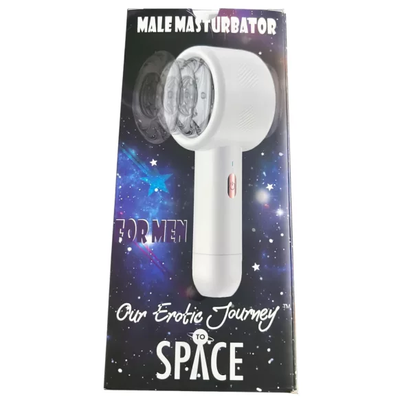 Lonely Space - masturbator automat cu mișcare sus-jos - alb
