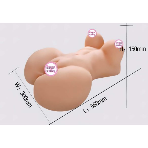 Lonely Fuck Me Silly - masturbator tip tors femeie - piele realistă - natur