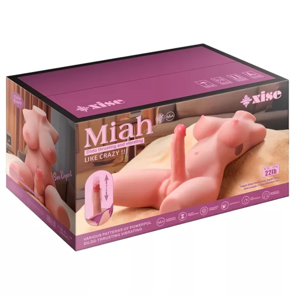 XISE Miah Lady Boy - păpușă torzo realistă cu vibrații și funcție de împingere
