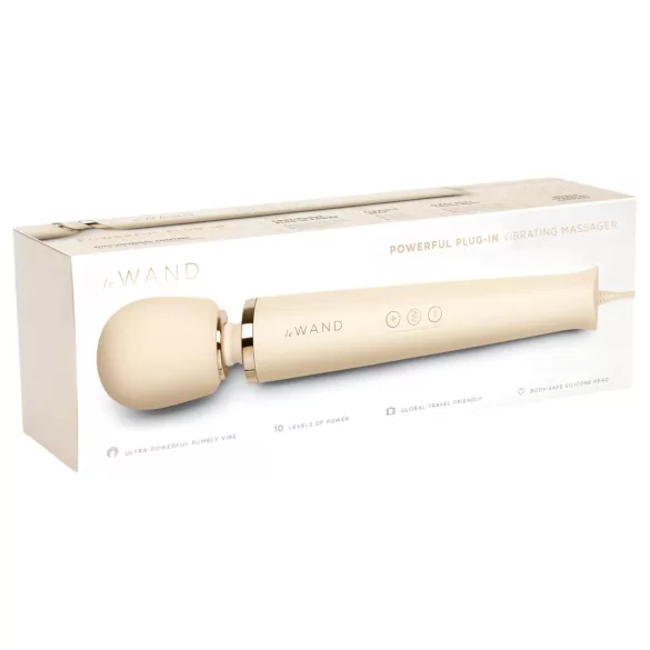 le Wand - vibrator tip baghetă masaj electric - bej