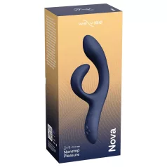   We-Vibe Nova 2 - vibrator flexibil cu braț clitoridian controlat prin aplicație (albastru)