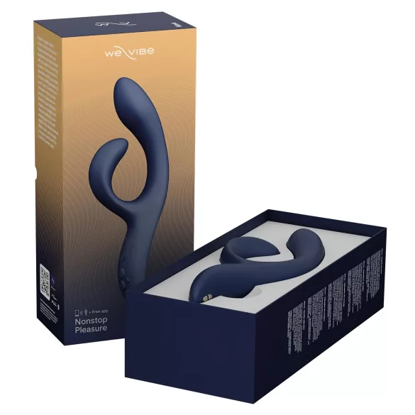 We-Vibe Nova 2 - vibrator flexibil cu braț clitoridian controlat prin aplicație (albastru)