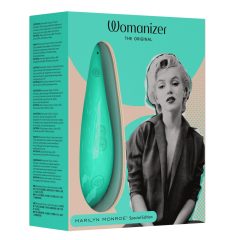   Womanizer Marilyn Monroe - stimulator clitoridian cu baterii și undă de aer (turcoaz)
