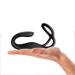   Rocks-Off - Vibrator anal cu inel pentru penis, cu acumulator și radio (negru)