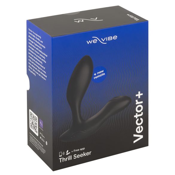 We-Vibe Vector+ - vibrator anal inteligent, reîncărcabil (negru)