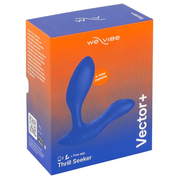 We-Vibe Vector+ - vibrator anal inteligent cu baterie (albastru)