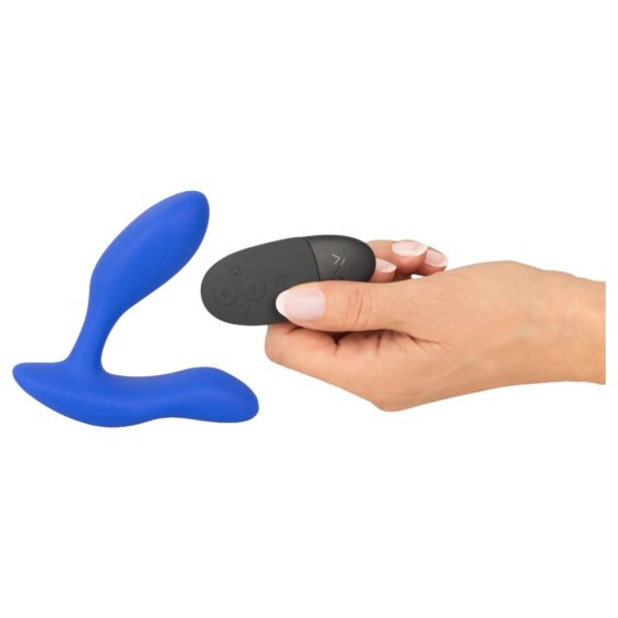 We-Vibe Vector+ - vibrator anal inteligent, cu acumulator, rezistent la apă (albastru)