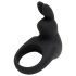 Happyrabbit Cock - inel vibrator cu baterie (negru)