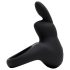 Happyrabbit Cock - inel vibrator cu baterie (negru)