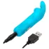 Happyrabbit - vibrator mini tip iepuraș - reîncărcabil, albastru