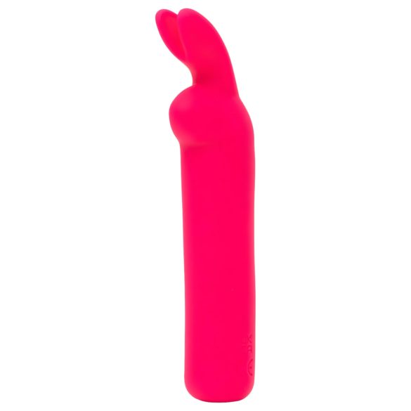Happyrabbit - mini vibrator tip bullet cu iepuraș - reîncărcabil, roz