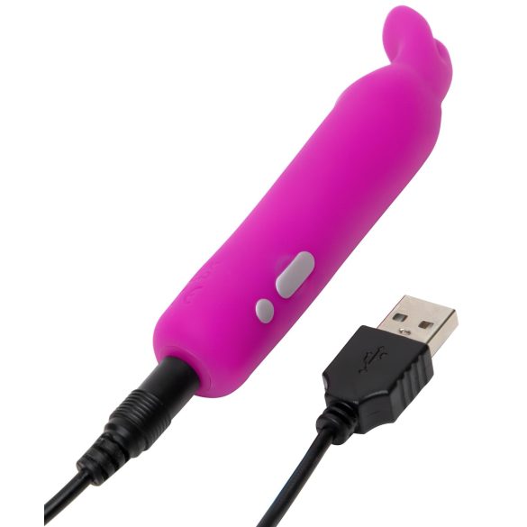 Happyrabbit - mini vibrator tip iepure - reîncărcabil - mov