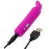 Happyrabbit Bullet - vibrator reîncărcabil cu iepuraș (mov)
