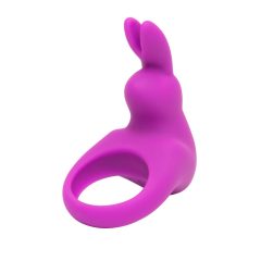   Happyrabbit Cock - inel vibrator pentru penis cu acumulator (mov)