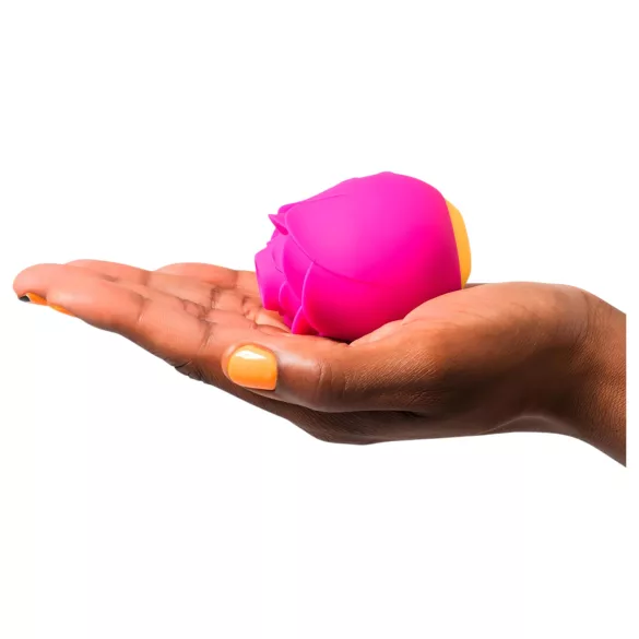ROMP Rose - vibrator clitoridian cu undă de aer - silicon roz