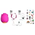ROMP Rose - vibrator clitoridian cu undă de aer - silicon roz