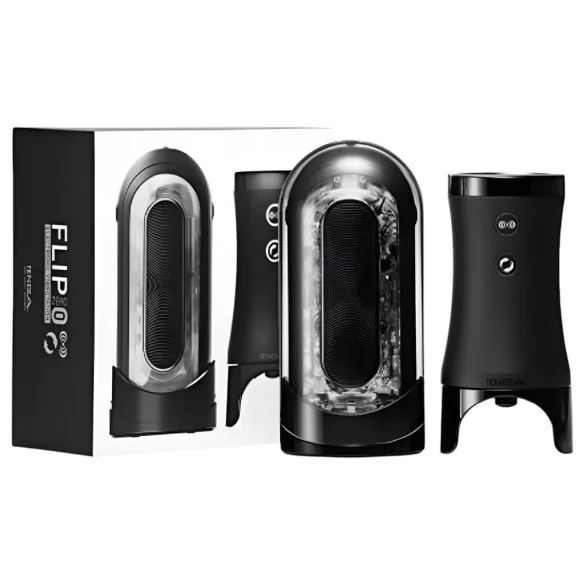 TENGA Flip 0 Electronic - masturbator automat - negru