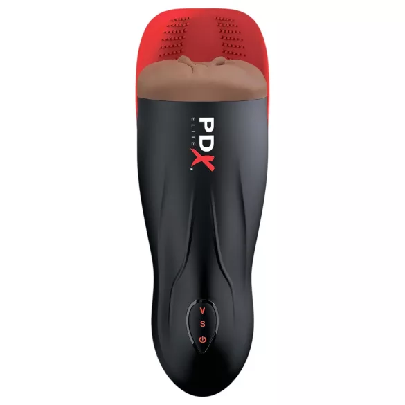 PDX Elite - masturbator automat cu sucțiune - vagină artificială, reîncărcabilă