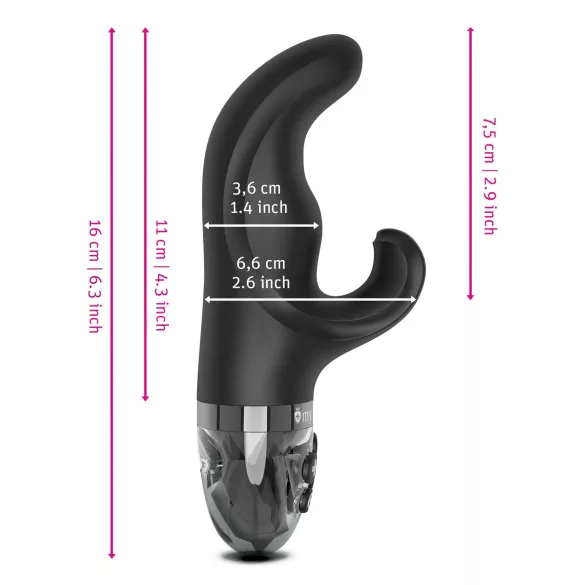 mystim Hop Hop Bob E-Stim - vibrator electric cu acumulator (negru)