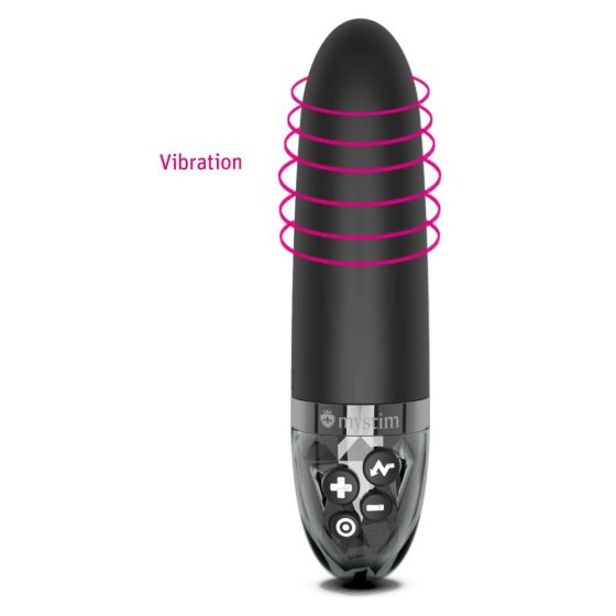 mystim Sleak Freak E-Stim - vibrator electric cu acumulator (negru)