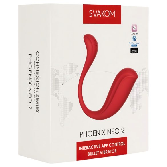 Svakom - ou vibrator inteligent Phoenix Neo 2 - roșu