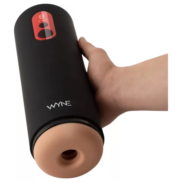 WYNE 08 masturbator cu mișcare pulsantă în sus și în jos, cu afișaj LED