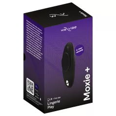   We-Vibe Moxie+ - vibrator clitoridian inteligent cu telecomandă - negru
