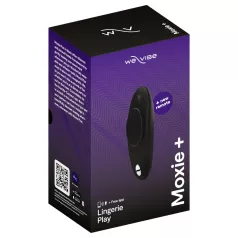  We-Vibe Moxie+ - vibrator clitoridian purtabil cu aplicație și telecomandă (negru)