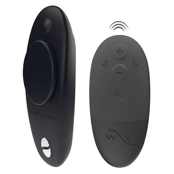 We-Vibe Moxie+ - vibrator clitoridian purtabil cu aplicație și telecomandă (negru)