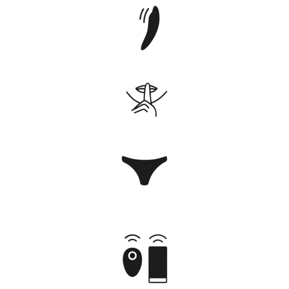 We-Vibe Moxie+ - vibrator clitoridian purtabil cu aplicație și telecomandă (negru)