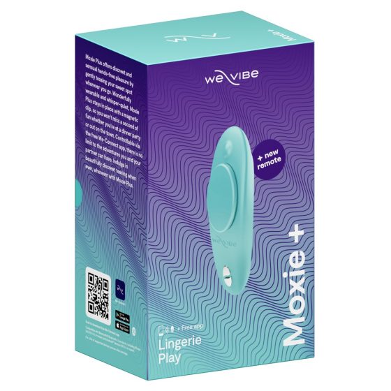 We-Vibe Moxie+ - vibrator clitoridian radio, inteligent (turcoaz)