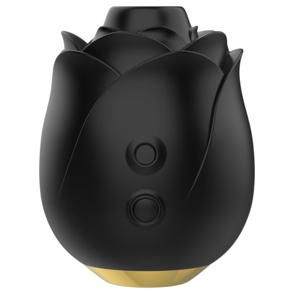 Fifty Shades of Grey - vibrator tip trandafir cu pulsare aer - negru