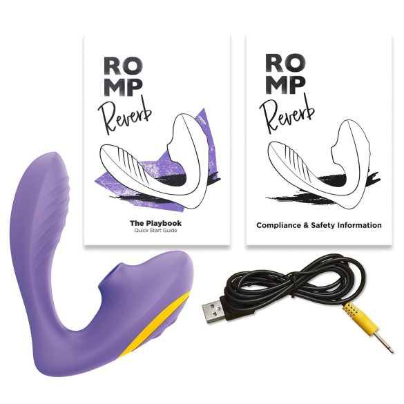 ROMP Reverb - vibrator 2în1 cu unde de aer și punctul G - mov