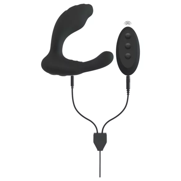 Smile - Vibrator punct G și P - funcție telecomandă - silicon negru