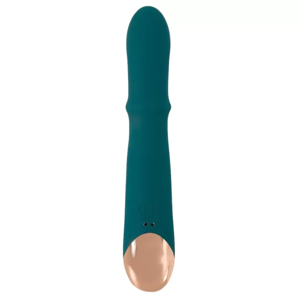 You2Toys - Vibrator tip iepuraș cu inel - rezistent - turcoaz