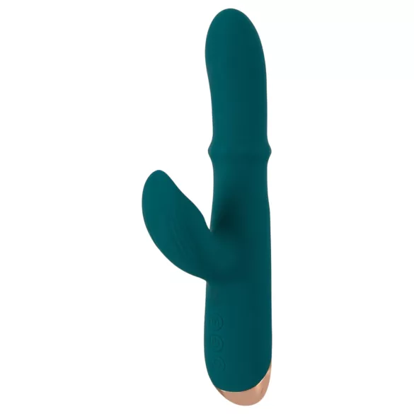 You2Toys - Vibrator tip iepuraș cu inel - rezistent - turcoaz