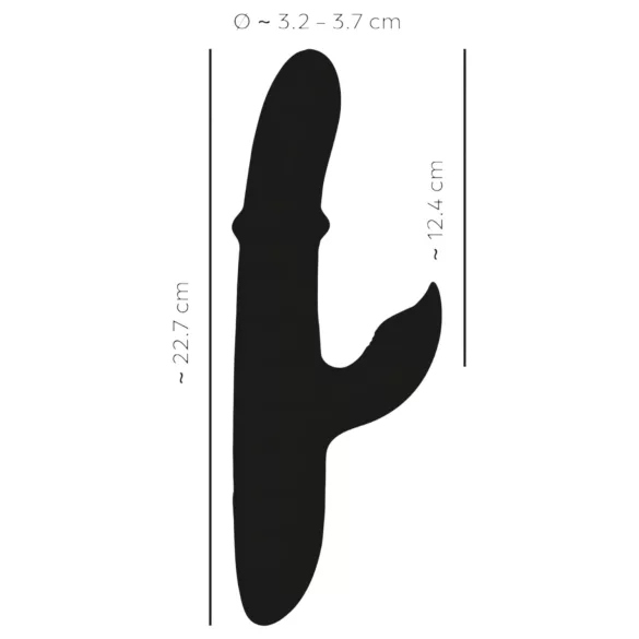 You2Toys - Vibrator tip iepuraș cu inel - rezistent - turcoaz