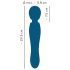 You2Toys Grande - vibrator de masaj reîncărcabil (albastru)