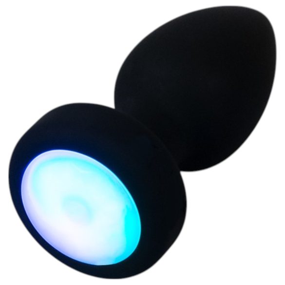 ANOS - dop anal vibrator, luminos (negru)