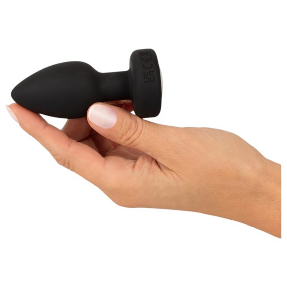 ANOS - dop anal vibrator, luminos (negru)