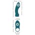 Couples Choice - vibrator 3în1 ajustabil (turcoaz)