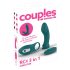 Couples Choice - vibrator 3în1 ajustabil (turcoaz)