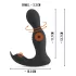 Rebel - vibrator prostată 2 în 1 cu telecomandă - silicon negru